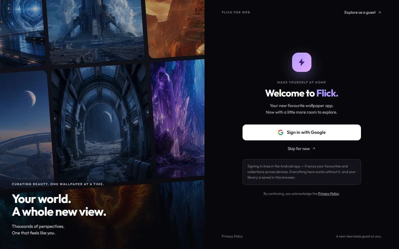 Flick — 4K & Live Wallpaper App